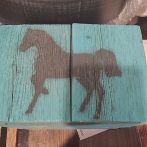 𝅺Handmade Wood Horse Box from Etsy
